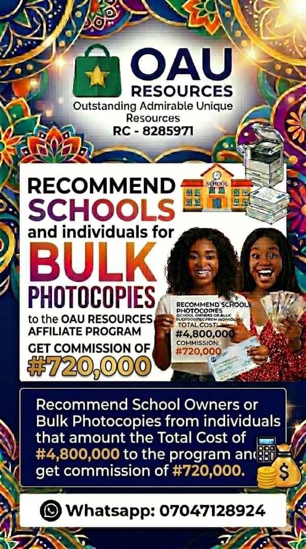 Bulk Photocopy Referral Opportunity — ₦2.4M Project